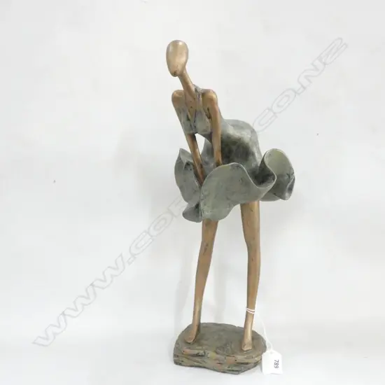 CAST RESIN  CONTEMPORARY LADY FIGURE H. 400MM