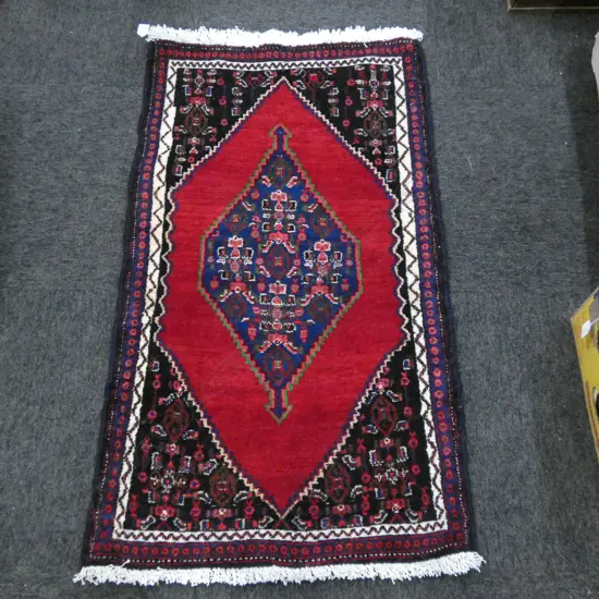 (88G) PERSIAN H/KNOTTED SANANDAJ RUG 1100 x 650 mm