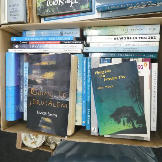 BOX LOT NOVELS; NZ AUTHORS 