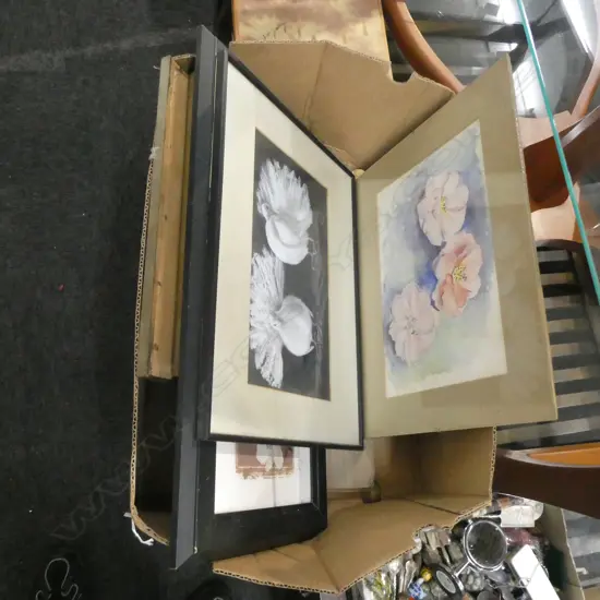 BOX LOT ASST. ARTWORKS