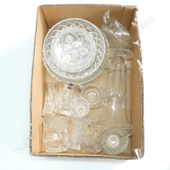 LG BOX LOT QUALITY CRYSTAL & GLASS