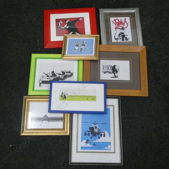 BOX LOT 8 BANKSIE PRINTS 