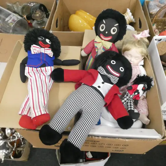 BOX GOLLIES & BOXED ASHTON DRAKE DOLL 