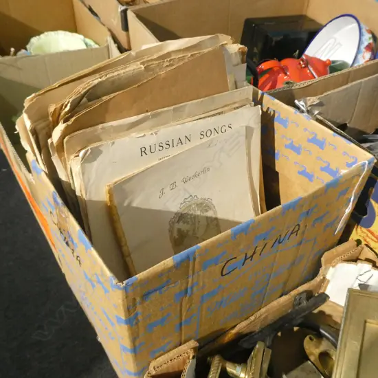 BOX OLD SHEET MUSIC