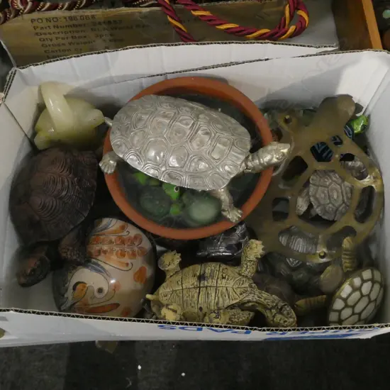 BOX LOT ASST. TURTLES 