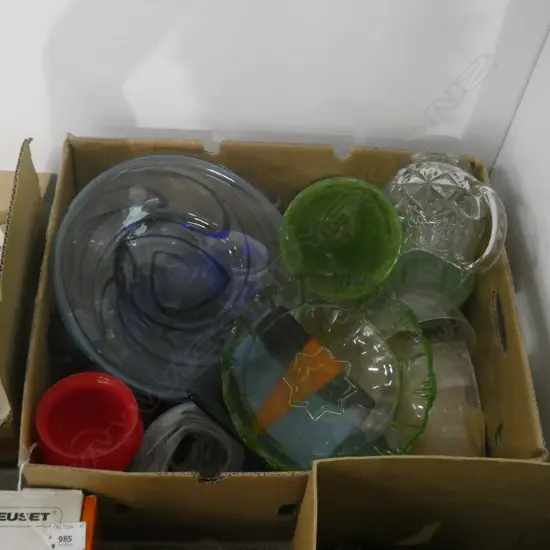 BIG BOX LOT ASSORTED GLASS