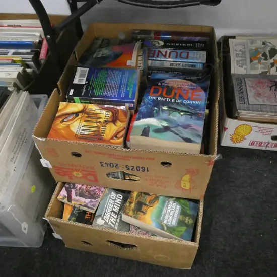 2 BOXES SCI-FI NOVELS 
