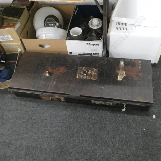 OLD TIN TRUNK - 1140 X 400MM