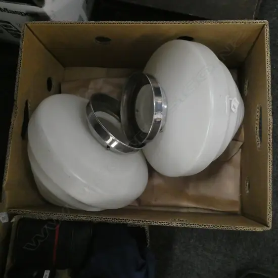 2 DECO BEEHIVE LIGHTSHADES 300MM DIA H. 200MM