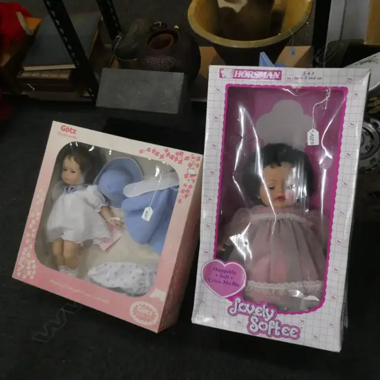 PR LARGE DOLLS C.1970'S - BOTH IN ORIGINAL BOXES