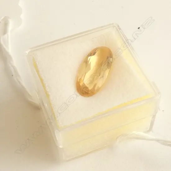 1 LG FACETED OVAL CITRINE 4.25CT 