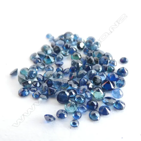 BAG ROUND FACETED SAPPHIRES - 10CT