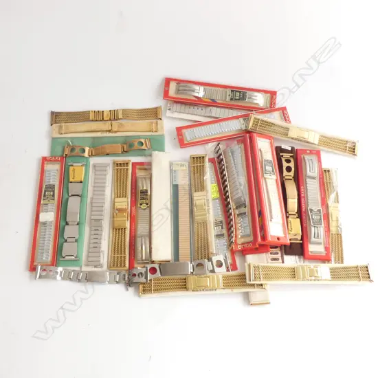 ASST ROLLED GOLD/S/STEEL WATCH STRAPS