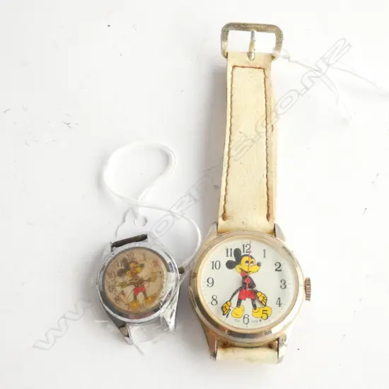 TO EARLY MICKEY MOUSE WRISTWATCHES