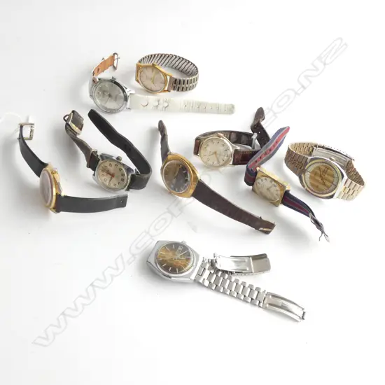 ASST VINTAGE AUTOMATIC WRISTWATCHES/USSR/G.B JAPAN ETC