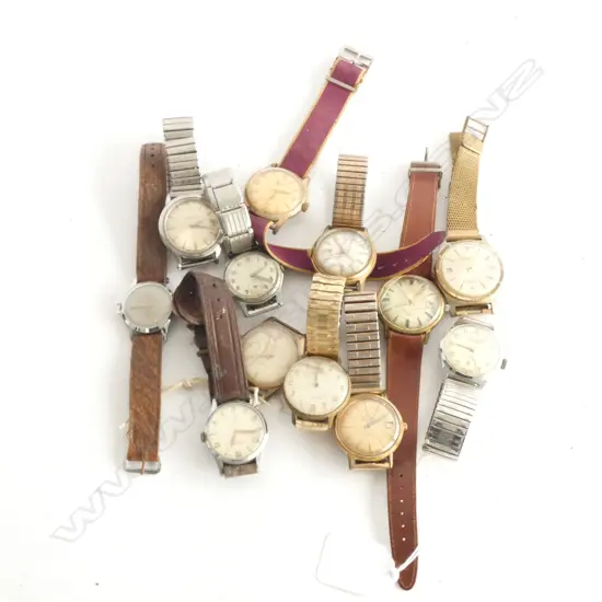 ASST VINTAGE GENTS WRISTWATCHES