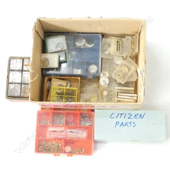 LOT ASST WATCH PARTS/WINDERS/CITIZEN PARTS/ ETC