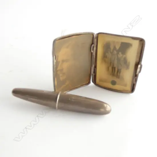 STG SILVER CIGAR CASE + STG CIGARETTE CASE 110 GRAMS