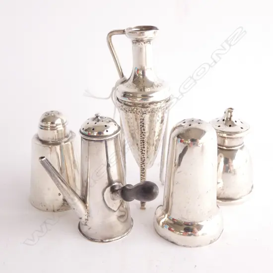 5 925 SILVER CONDIMENTS 168 GRAMS WEIGHTED 