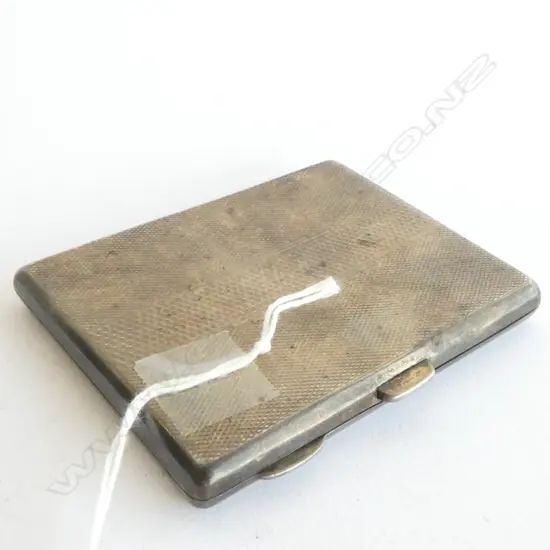 CIGARETTE CASE, STERLING SILVER, BIRM. 1933, 87gm, SLIMLINE