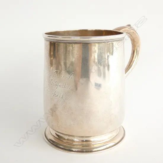 STG SILVER TANKARD LONDON 1914 303 GRAMS 