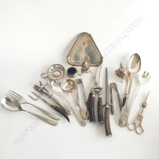 SILVER PLATE CUTLERY ETC