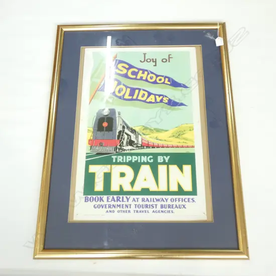 VINTAGE STYLE NZ RAIL POSTER 590 X 390MM