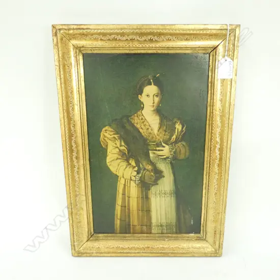 PRINT PARMIGIANINO PORTRAIT OF A WOMAN 355 X 215MM