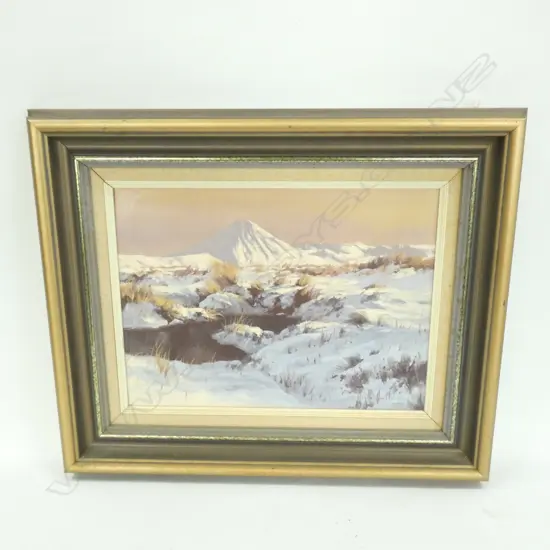 WAYNE SINCLAIR OIL PAINTING NGARAHOE 300 x 390 mm