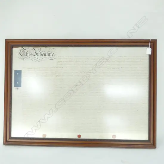 INDENTURE 1842 490 X 730MM