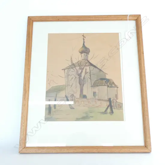 UNNAMED WATERCOLOUR - MOSQUE - 290 X 340MM