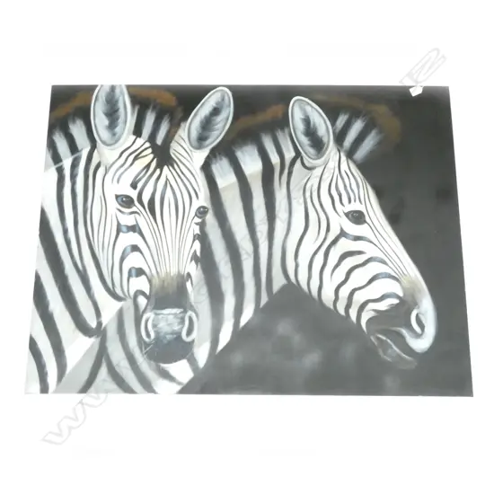 LGE ZEBRA OIL ON CANVAS 905 X 1200MM