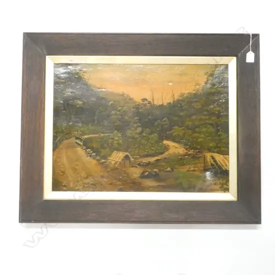 COLONIAL NZ BUSH SCENE OIL 430 X 590MM