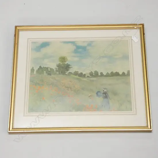 FRAMED PRINT BY CLAUDE MONET - 450 X 360MM