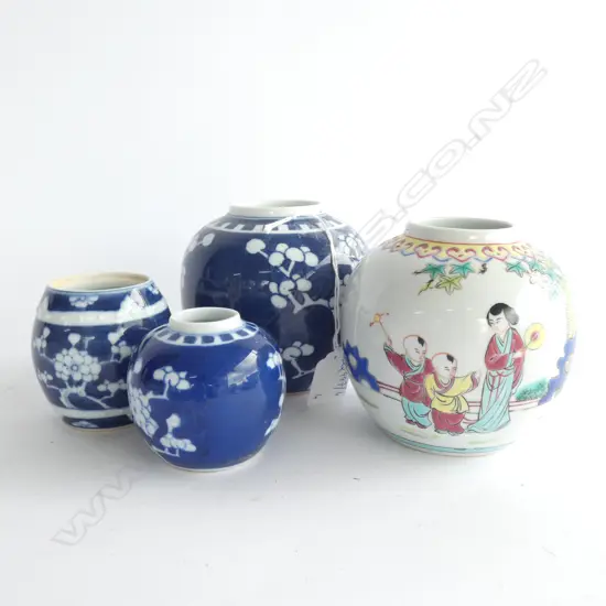 4 GINGER VASES H. 105MM