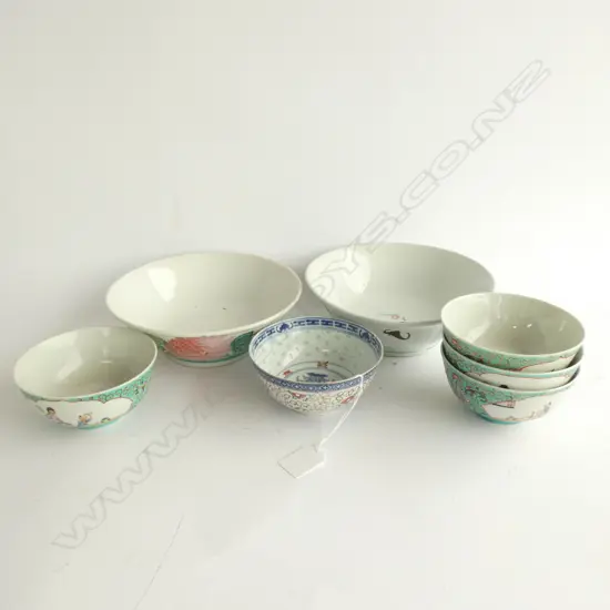 7 CHINESE BOWLS 