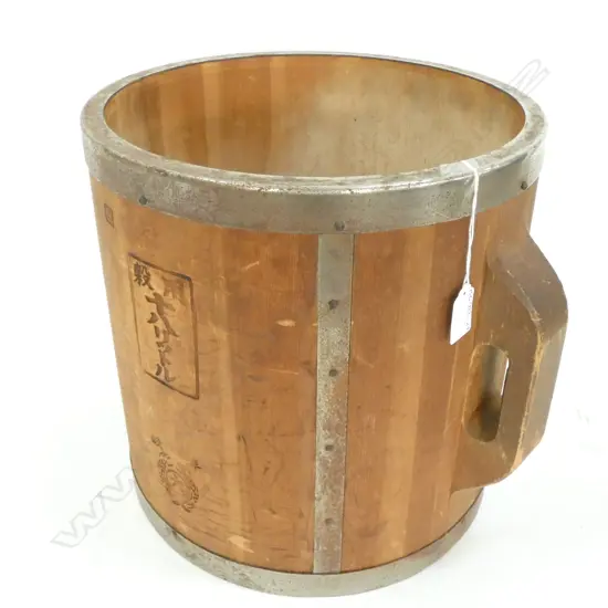 LG CYPRESS WOOD RICE MEASURING BUCKET H.310 DIA 310MM