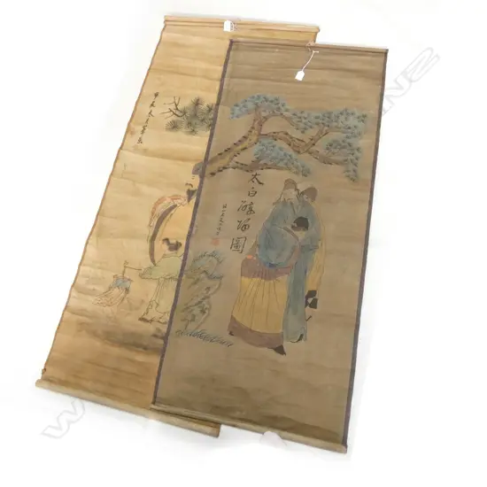2 ORIENTAL SCROLLS 