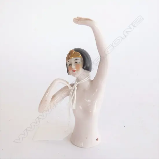  ART DECO TEA COSY/PIN CUSHION LADY. H.110mm