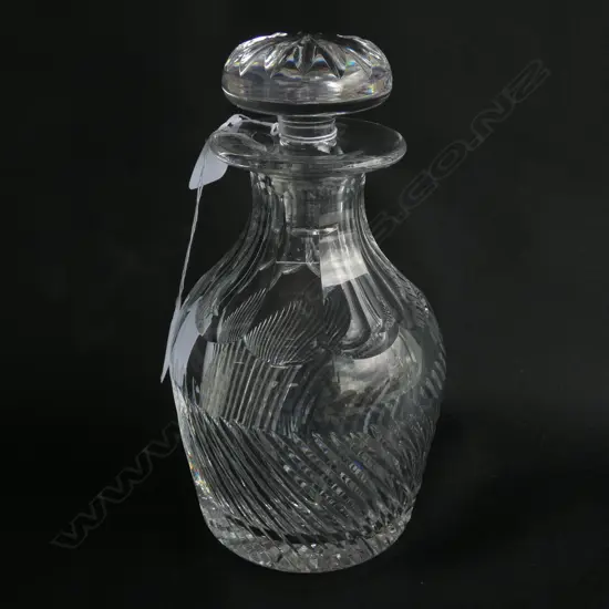 TUDOR CRYSTAL DECANTER H.  220MM