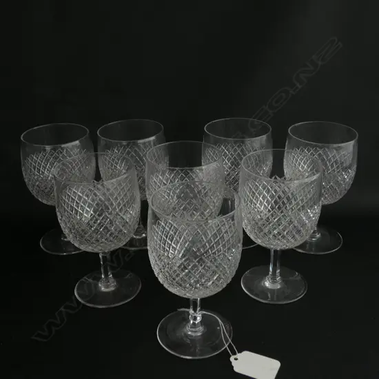 SET OF 8 SMALL WHITE WINE GLASSES H.120MM