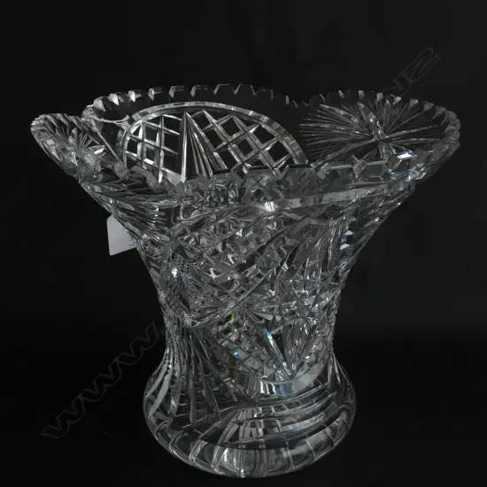 EXTRA LG CRYSTAL CUT VASE - H. 230 DIA. 270MM