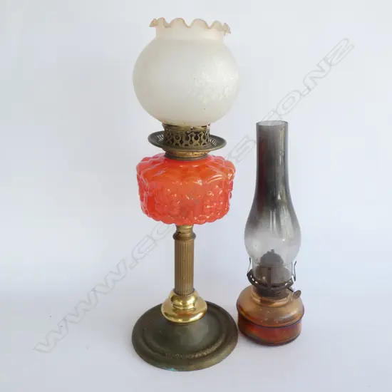 2 KEROSENE LAMPS H. 480MM