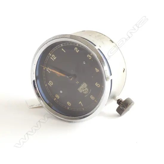 SMITHS 8-DAY AUTOMOBILE CLOCK - C1930'S - IN WORKING ORDER - DIA. 85MM