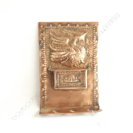 ARTS AND CRAFTS COPPER PIPE RACK H 280 MM