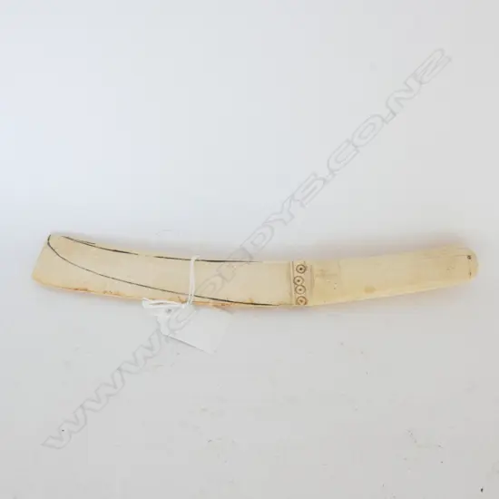 CARVED IVORY KNIFE LETTER KNIFE - L. 225MM