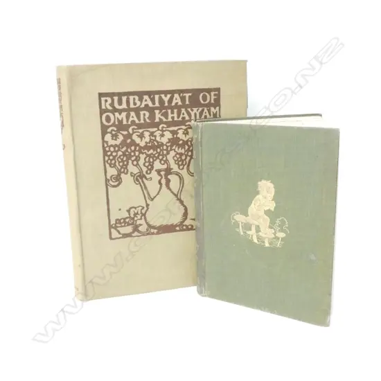 2 1ST EDITON BOOKS PETER PAN INK GARDENS + RUBAIYAT OF KHAYYAM OMAR