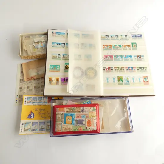 BAG OF ASST STAMPS /ALBUM ETC