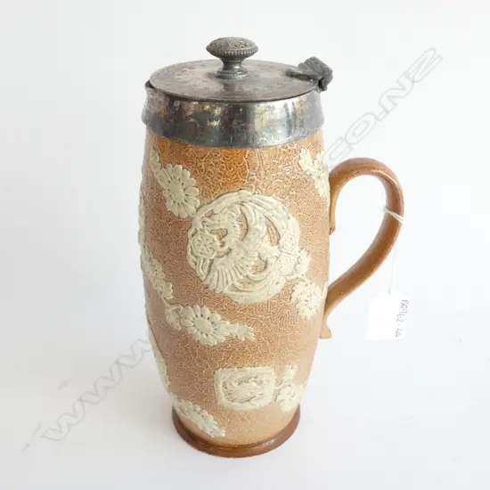 DOULTON LAMBETH (DOULTON & SLATERS) EP LIDDED JUG H. 220MM