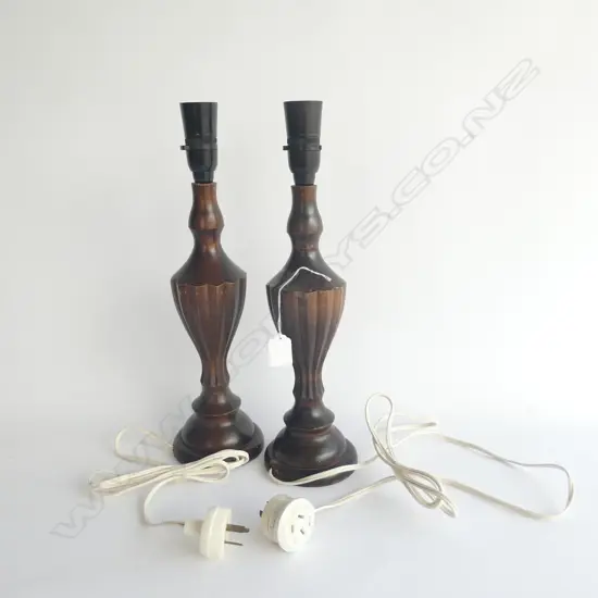 PR RETRO WOODEN LAMP BASES H. 410MM